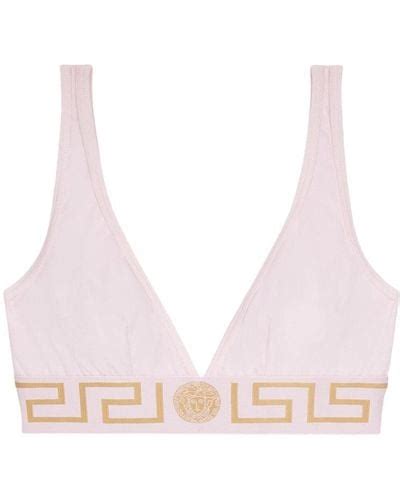 pink versace bra|versace bralette top.